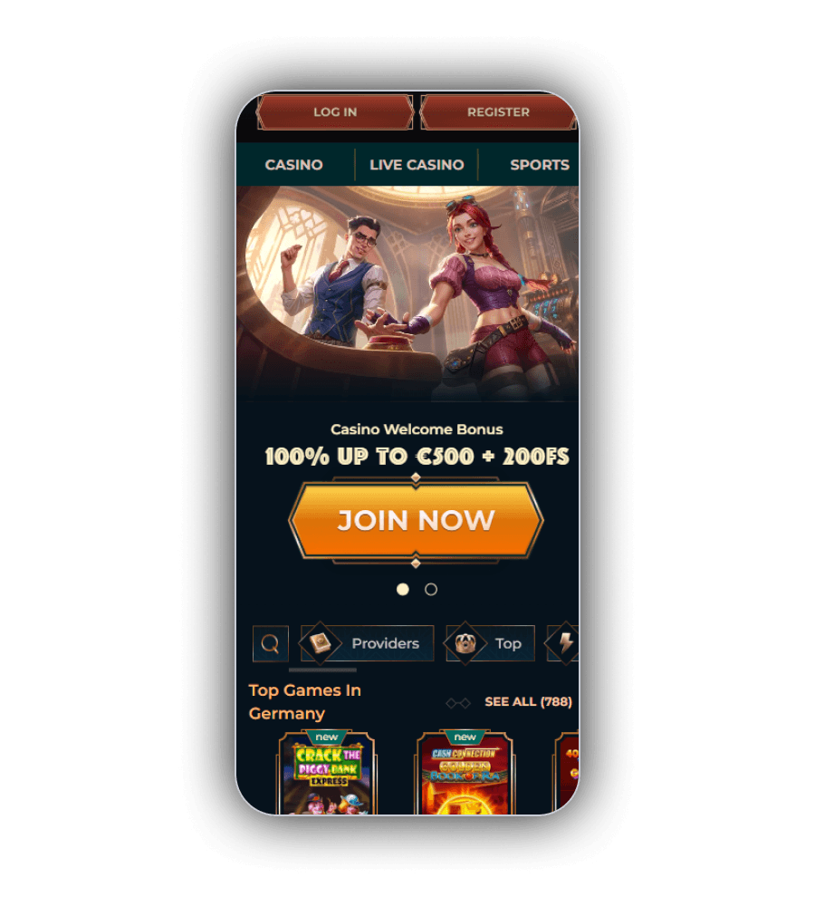 MonsterWin Casino Lobby